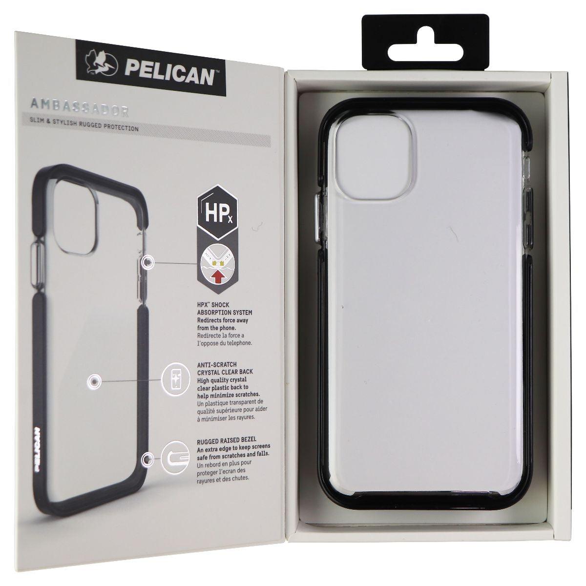 Pelican Ambassador Series Case for Apple iPhone 11 & iPhone XR - Clear/Black Cell Phone - Cases, Covers & Skins Pelican - Simple Cell Bulk Wholesale Pricing - USA Seller
