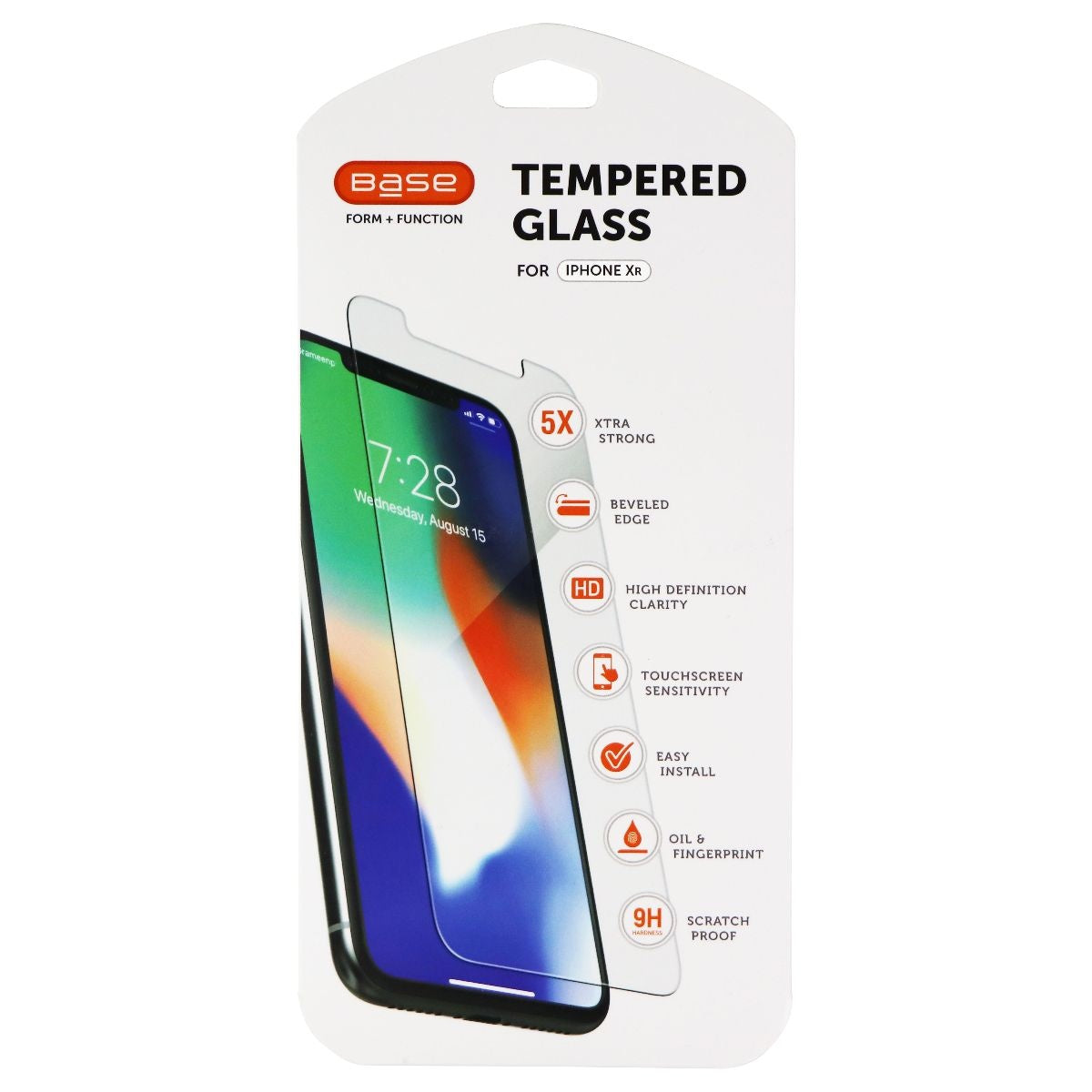 Base Tempered Glass Screen Protector for Apple iPhone XR - Clear Cell Phone - Screen Protectors Base - Simple Cell Bulk Wholesale Pricing - USA Seller