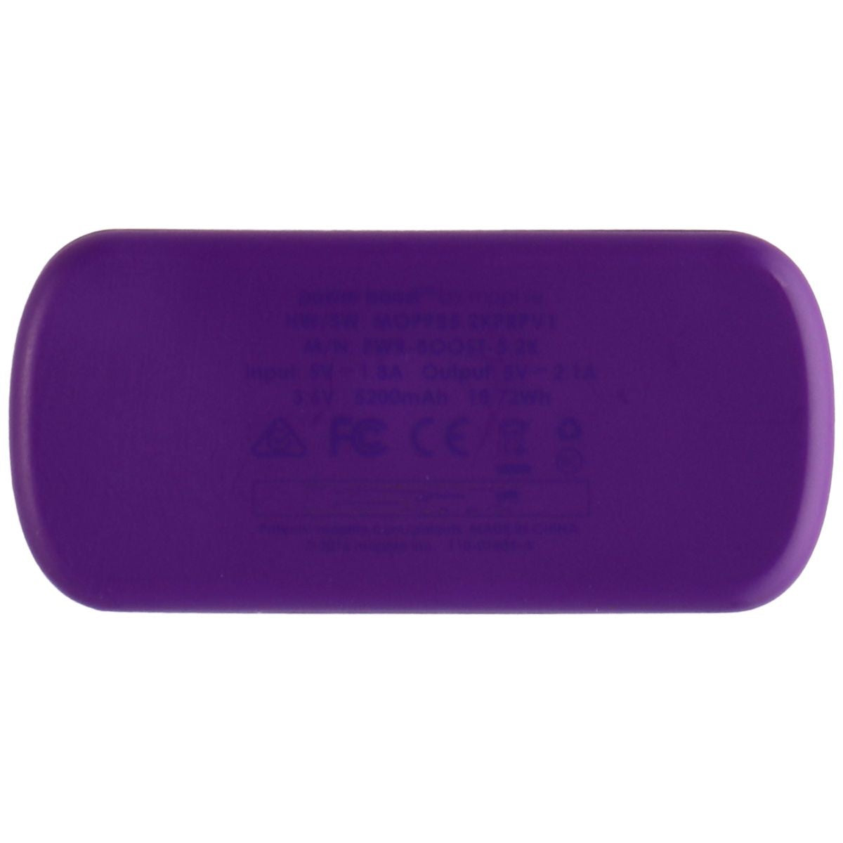 mophie Power Boost 5,200 mAh Single USB Port Portable Charger - Purple Cell Phone - Chargers & Cradles Mophie - Simple Cell Bulk Wholesale Pricing - USA Seller