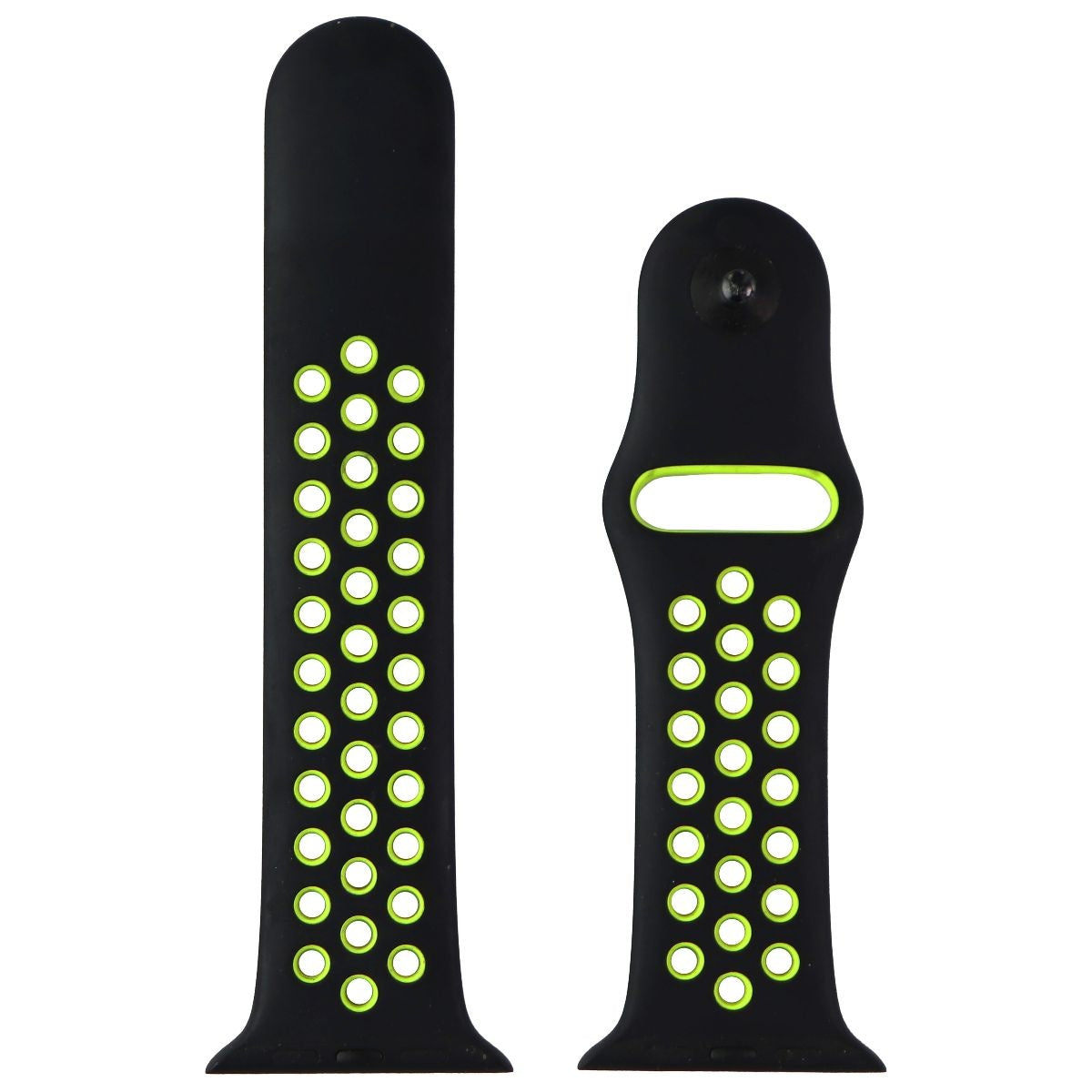Apple Watch Nike Silicone Sport Band (42mm) - Black / Volt (S/M Only) Smart Watch Accessories - Watch Bands Apple - Simple Cell Bulk Wholesale Pricing - USA Seller
