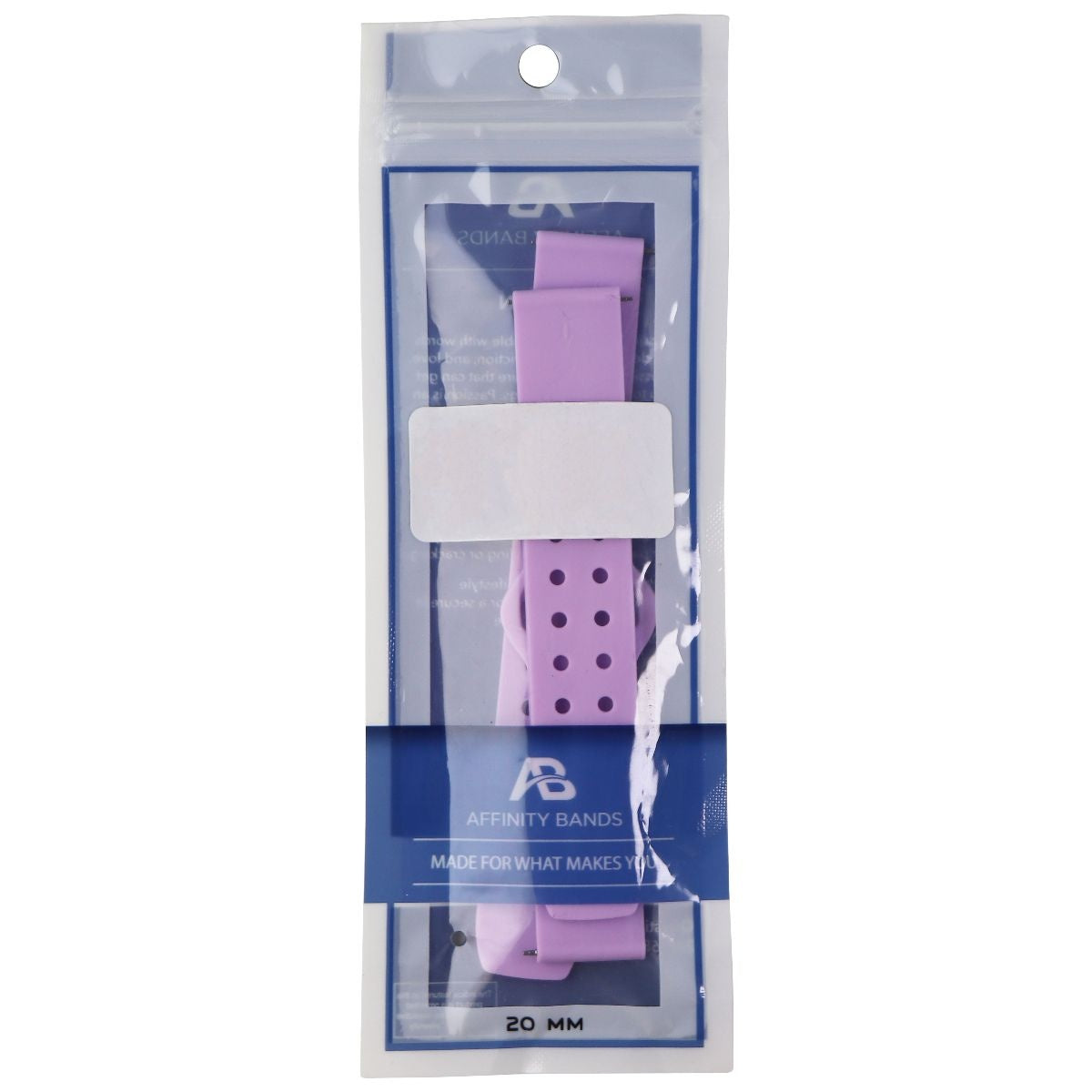Affinity 20mm Silicone Band for Smartwatches, Watches & Tracking Devices - Lilac Smart Watch Accessories - Watch Bands Affinity - Simple Cell Bulk Wholesale Pricing - USA Seller