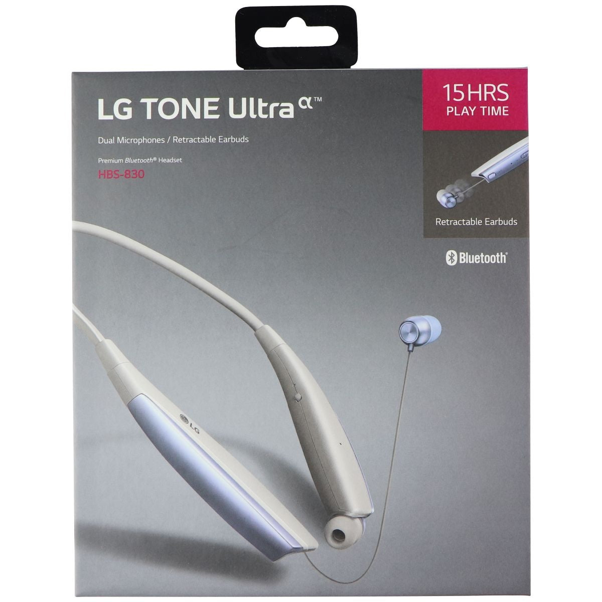 LG HBS-830 Tone Ultra Stereo Bluetooth Headset - White Portable Audio - Headphones LG - Simple Cell Bulk Wholesale Pricing - USA Seller