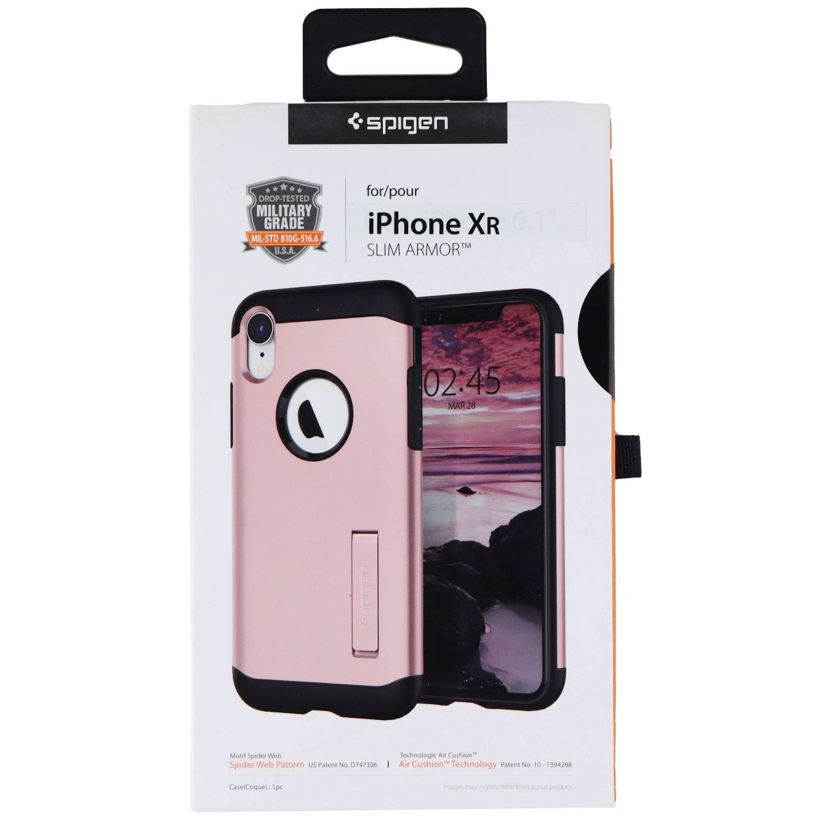 Spigen Slim Armor Series Case with Kickstand for Apple iPhone XR - Rose Gold Cell Phone - Cases, Covers & Skins Spigen - Simple Cell Bulk Wholesale Pricing - USA Seller