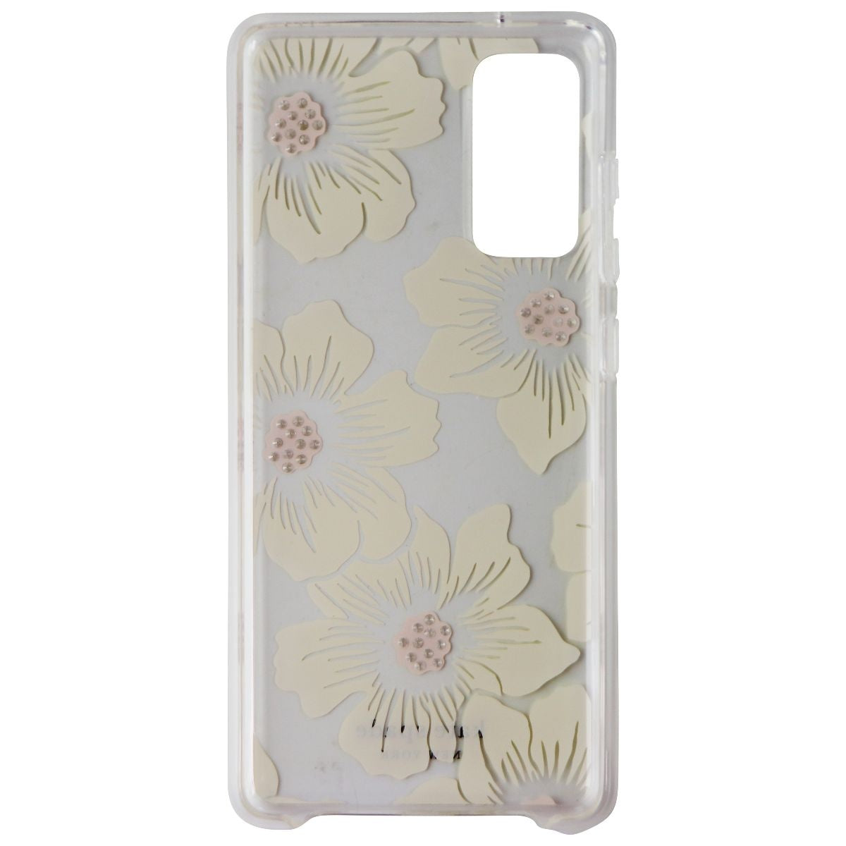 Kate Spade Hardshell Case for Samsung Galaxy S20 FE 5G - Hollyhock Floral/Clear Cell Phone - Cases, Covers & Skins Kate Spade - Simple Cell Bulk Wholesale Pricing - USA Seller
