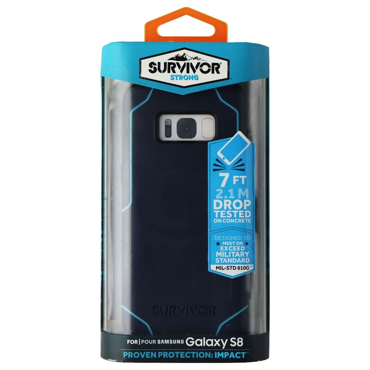 Griffin Survivor Strong Series Case for Samsung Galaxy S8 - Navy/Coral Blue Cell Phone - Cases, Covers & Skins Griffin - Simple Cell Bulk Wholesale Pricing - USA Seller