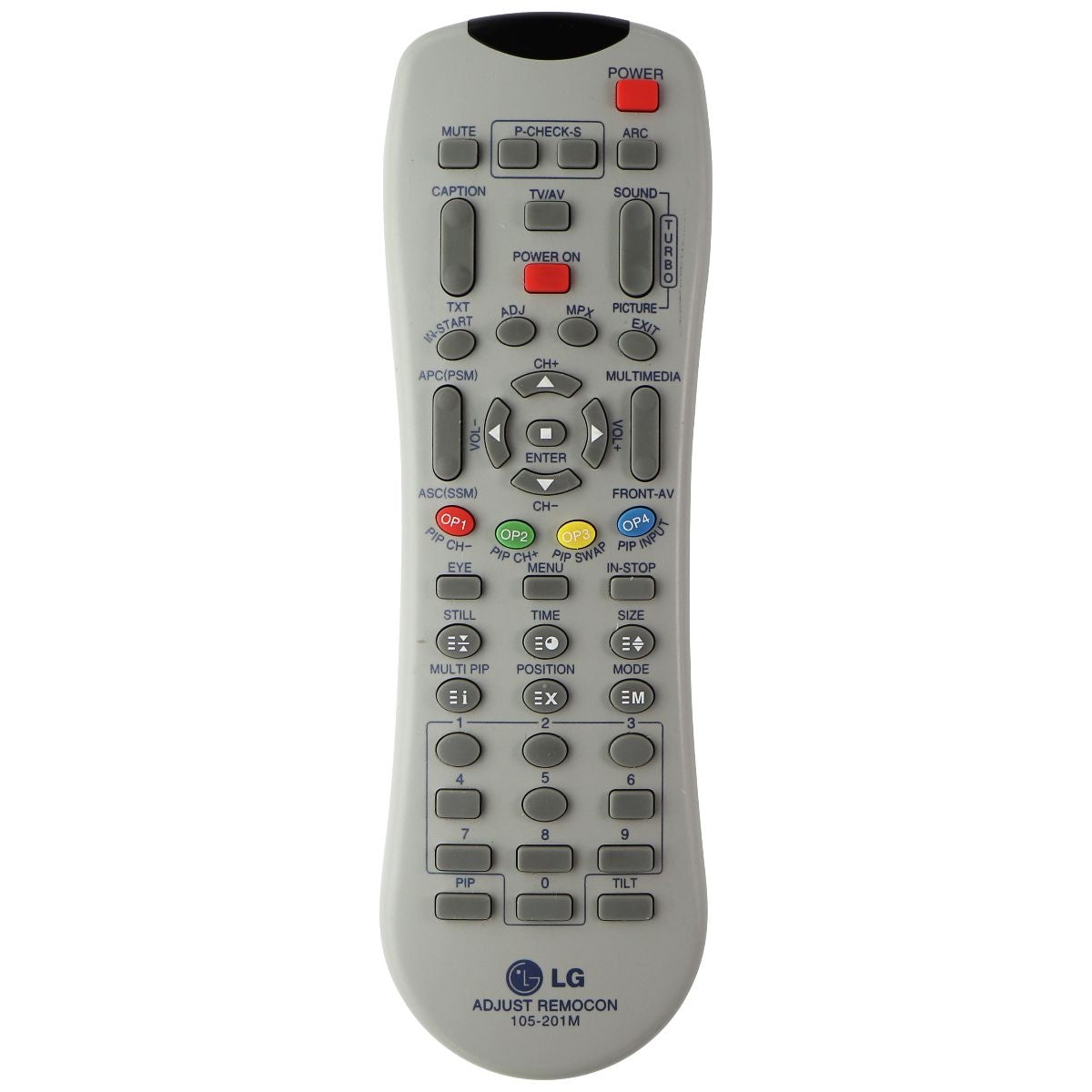 LG Replacement Remote Control (105-201M) for Select LG TVs - Gray TV, Video & Audio Accessories - Remote Controls LG - Simple Cell Bulk Wholesale Pricing - USA Seller