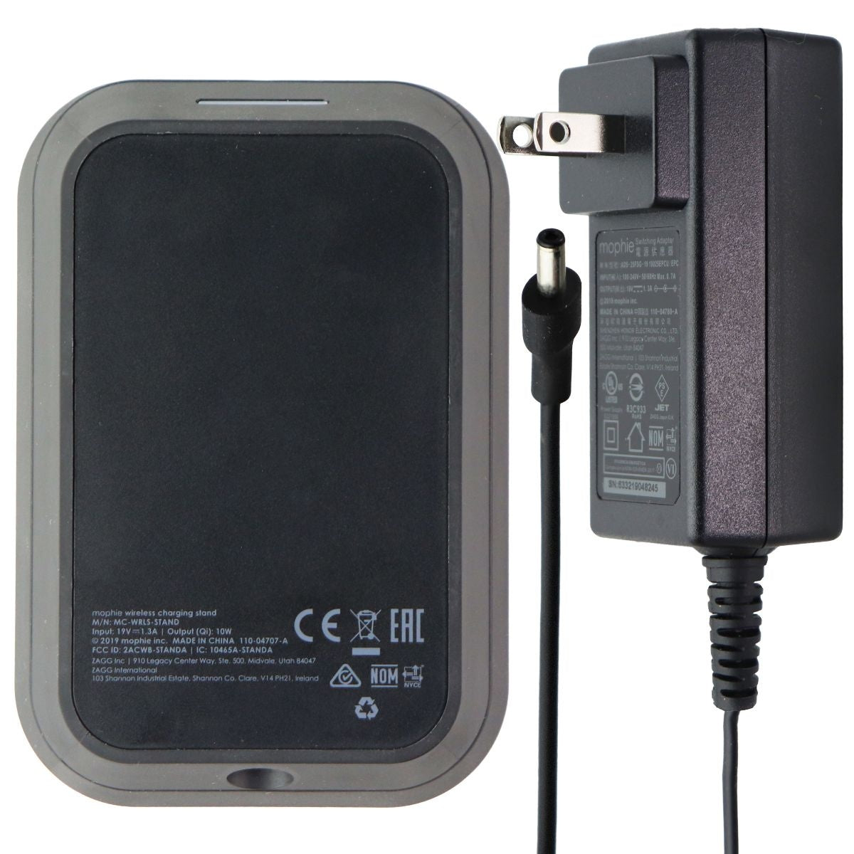 Mophie Universal Wireless Multi Coil Charge Stand for iPhone & AirPods - Black Cell Phone - Chargers & Cradles Mophie - Simple Cell Bulk Wholesale Pricing - USA Seller