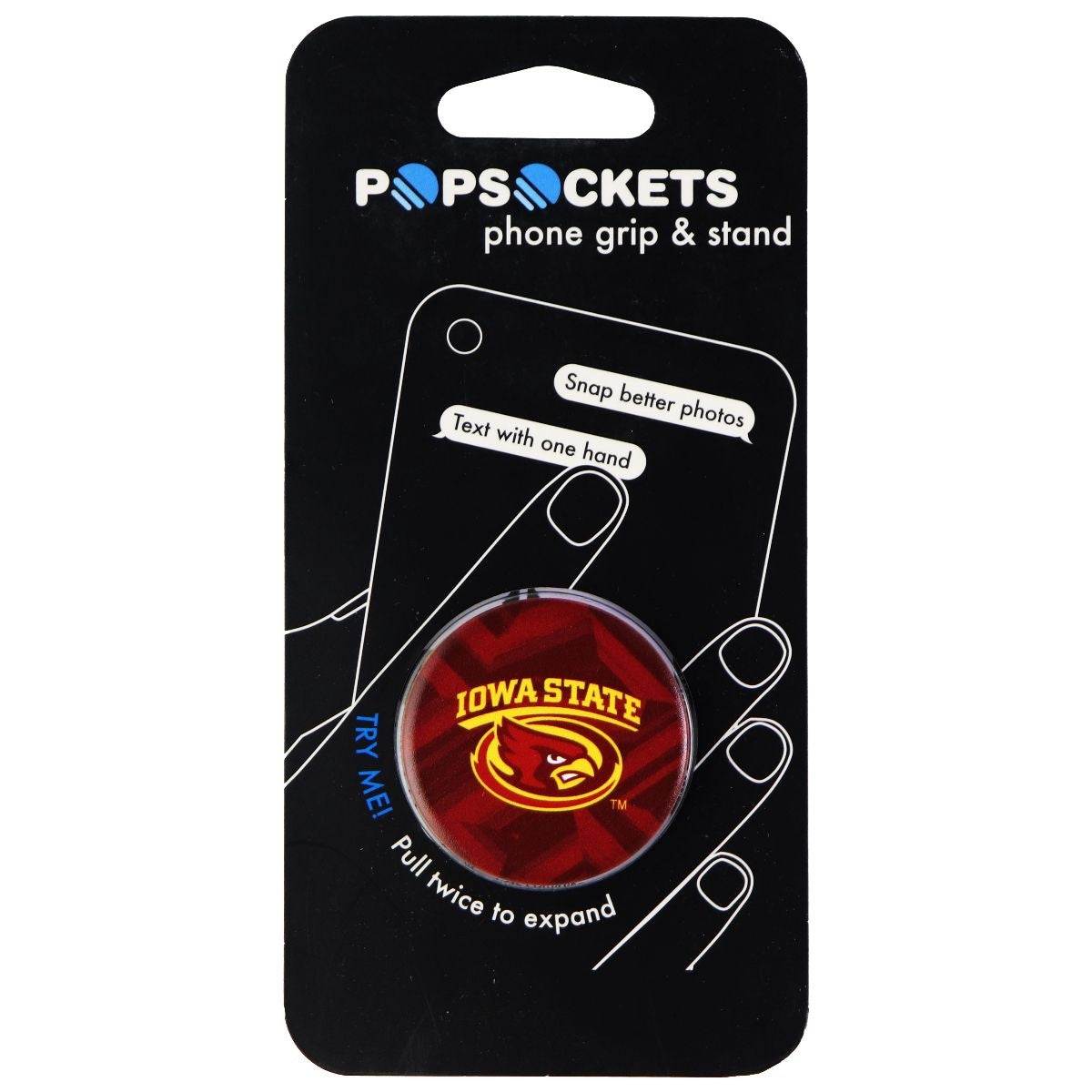 PopSockets: Collapsible Grip & Stand for Phones and Tablets - Iowa State Cell Phone - Mounts & Holders PopSockets - Simple Cell Bulk Wholesale Pricing - USA Seller