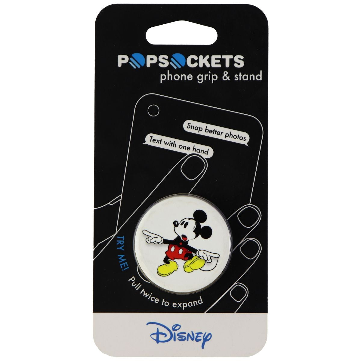 PopSockets: PopGrip with Swappable Top for Phones & Tablets - Mickey Watch Cell Phone - Mounts & Holders PopSockets - Simple Cell Bulk Wholesale Pricing - USA Seller
