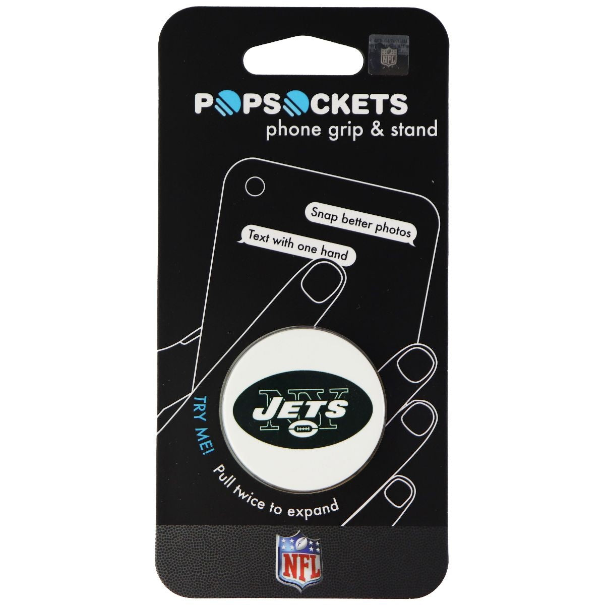 PopSockets: Collapsible Grip & Stand for Phones & Tablets - NY Jets Helmet Gloss Cell Phone - Mounts & Holders PopSockets - Simple Cell Bulk Wholesale Pricing - USA Seller