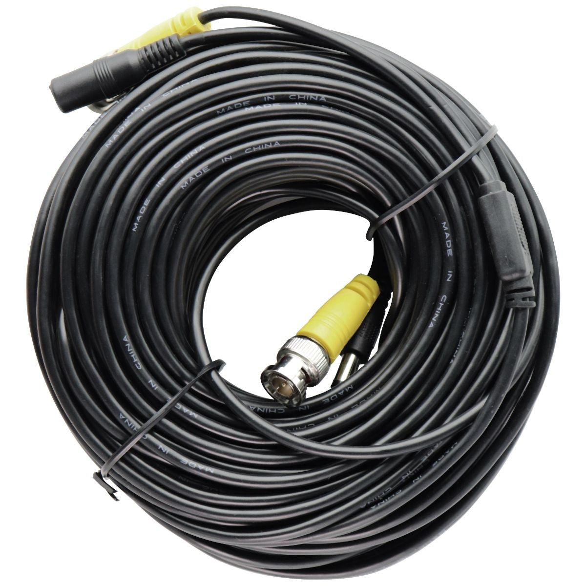 Universal Extra Long BNC Camera Extension DVR Video Power Cable - Black / Yellow TV, Video & Audio Accessories - Other TV, Video & Audio Accs Unbranded - Simple Cell Bulk Wholesale Pricing - USA Seller