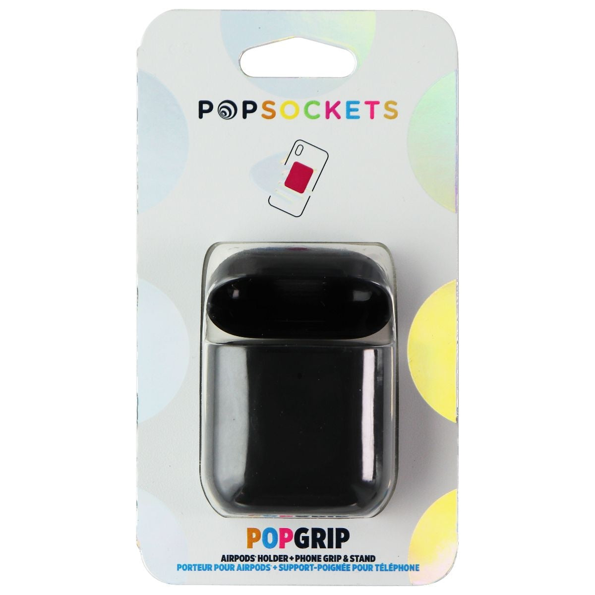 PopSockets PopGrip Series Airpods Holder + Phone Grip/Stand - Black Cell Phone - Cases, Covers & Skins PopSockets - Simple Cell Bulk Wholesale Pricing - USA Seller