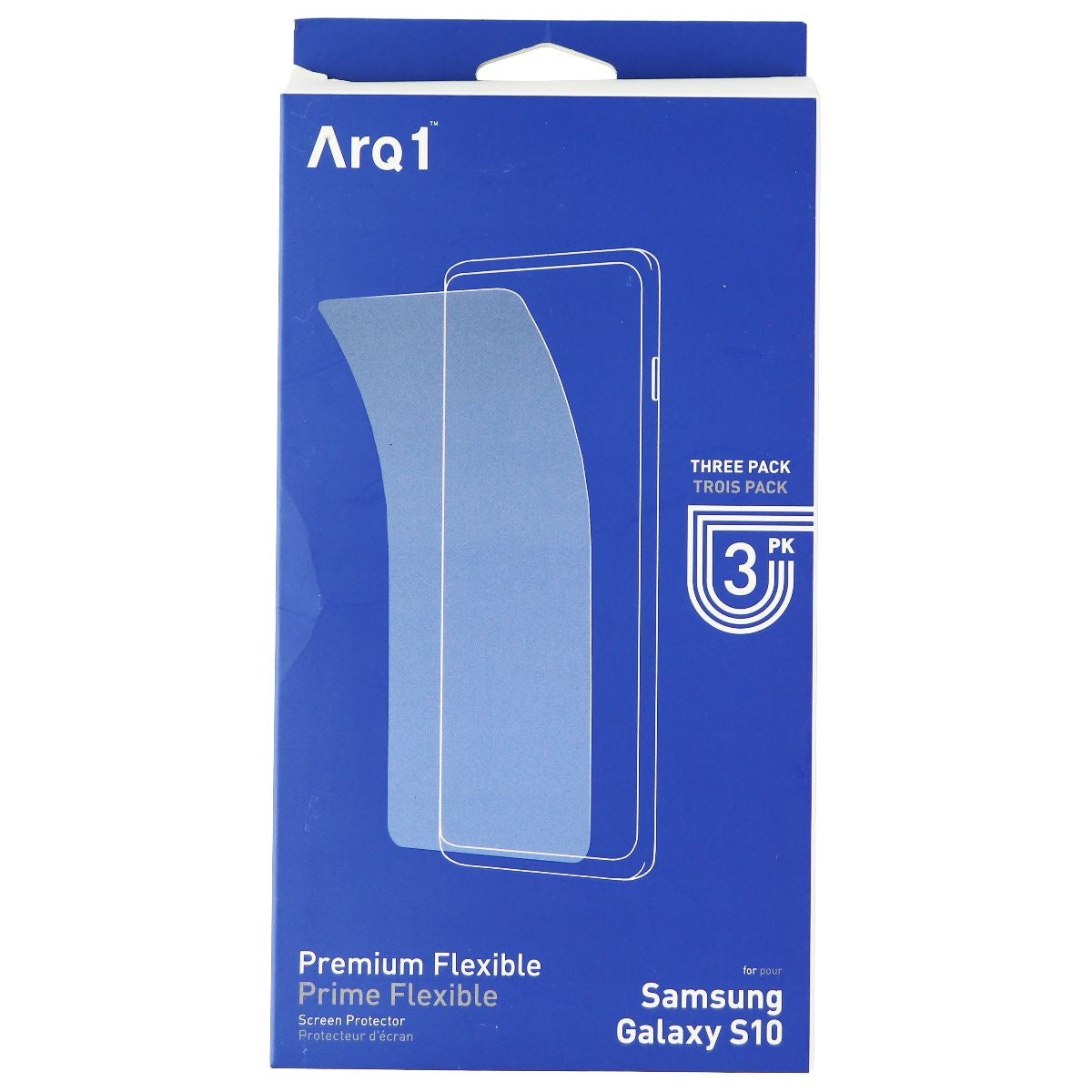 ARQ1 Premium Flexible Screen Protector for Samsung Galaxy S10 - 3 Pack Cell Phone - Screen Protectors ARQ1 - Simple Cell Bulk Wholesale Pricing - USA Seller
