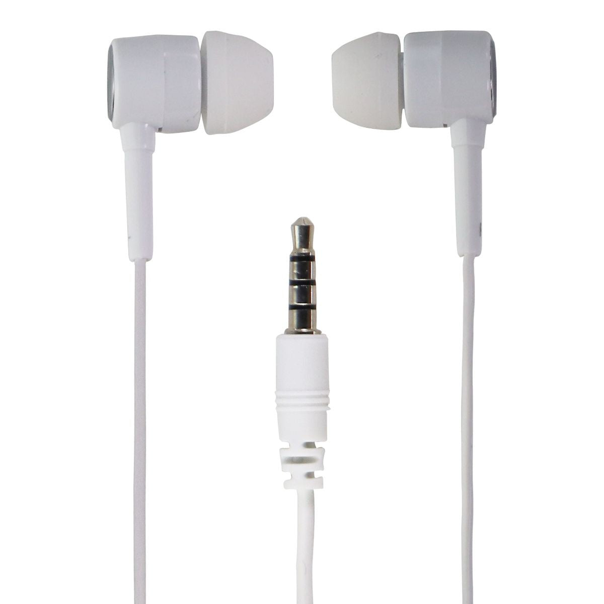 BLU 3.5mm Wired Earbud Headset with In-Line Mic - White Cell Phone - Headsets BLU - Simple Cell Bulk Wholesale Pricing - USA Seller