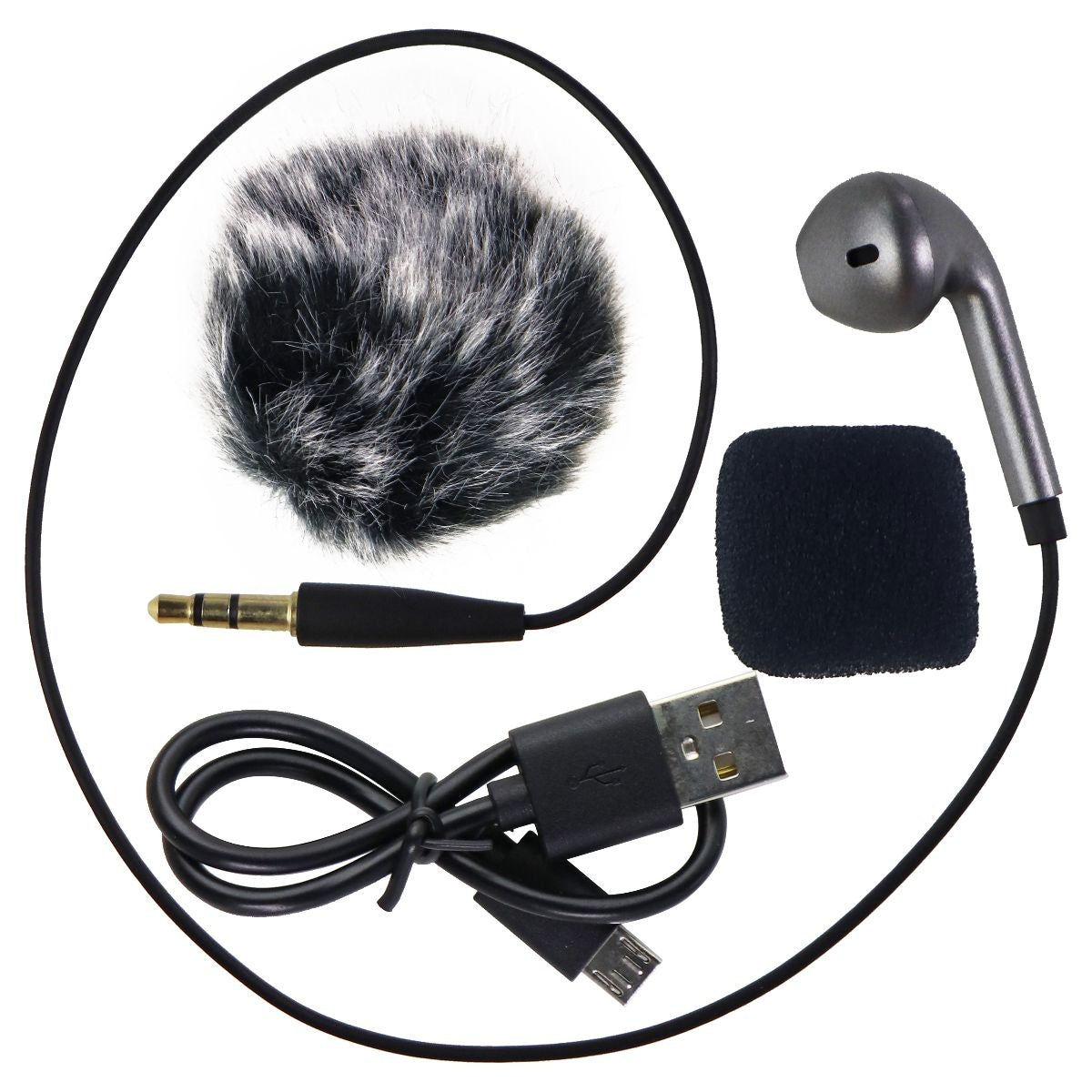 Sabinetek SmartMike+ Bluetooth Microphone for iOS/Android - Black (S610) Digital Camera - Microphones Sabinetek - Simple Cell Bulk Wholesale Pricing - USA Seller