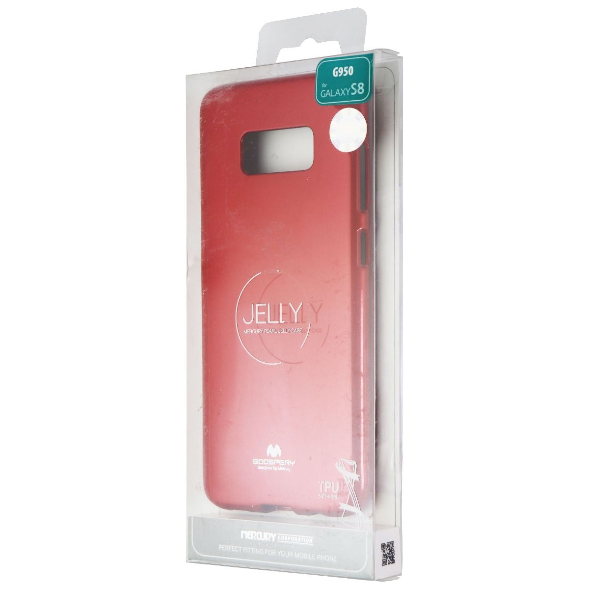 Mercury Goospery Jelly Case for Samsung Galaxy S8 - Red/Glitter Cell Phone - Cases, Covers & Skins Mercury - Simple Cell Bulk Wholesale Pricing - USA Seller