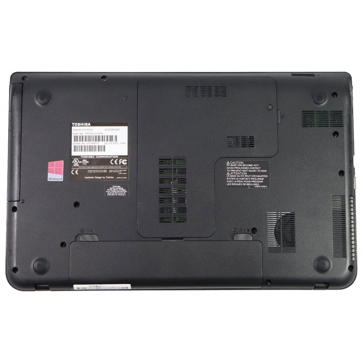 Toshiba (C55-A5281) Satellite Laptop - Intel Pentium 2020M / 750GB HD / 6GB RAM Laptops - PC Laptops & Netbooks Toshiba - Simple Cell Bulk Wholesale Pricing - USA Seller