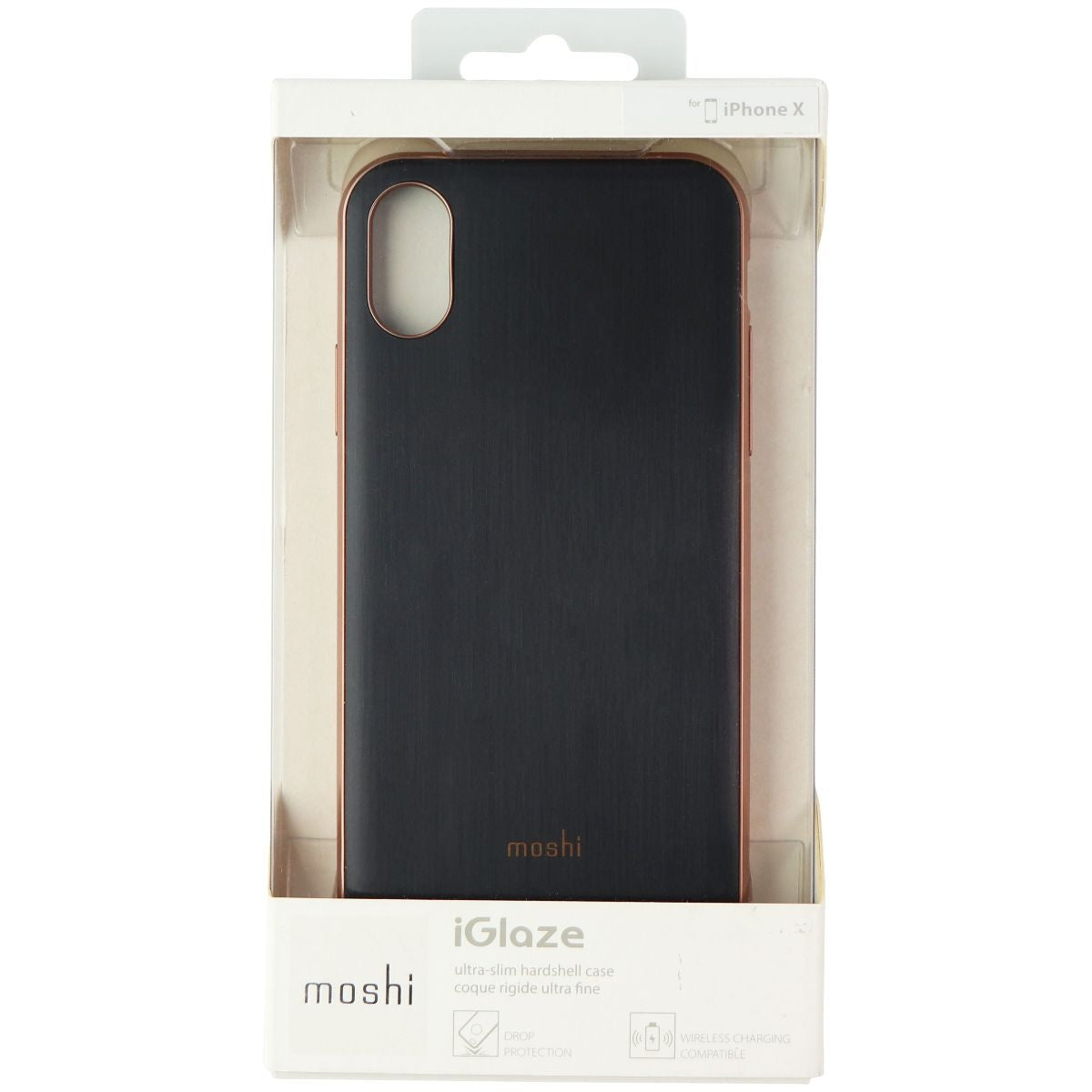 Moshi iGlaze Ultra-Slim Case for Apple iPhone Xs/X - Armour Black Cell Phone - Cases, Covers & Skins Moshi - Simple Cell Bulk Wholesale Pricing - USA Seller