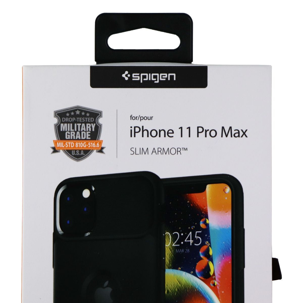 Spigen Slim Armor Case with Kickstand for Apple iPhone 11 Pro Max - Black Cell Phone - Cases, Covers & Skins Spigen - Simple Cell Bulk Wholesale Pricing - USA Seller