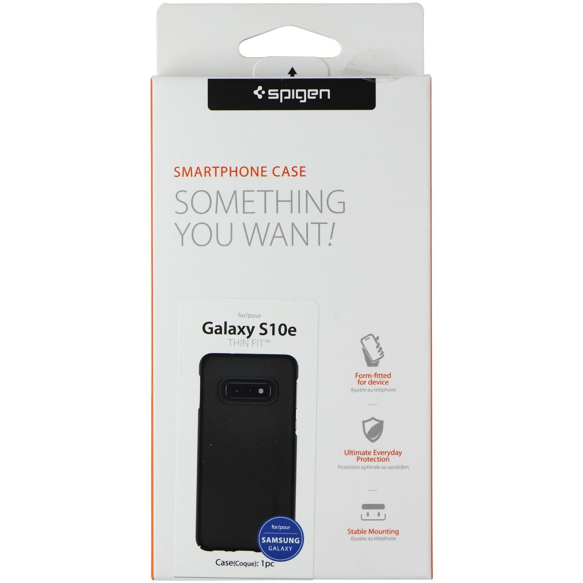 Spigen Thin Fit Case for Samsung Galaxy S10e - Black Cell Phone - Cases, Covers & Skins Spigen - Simple Cell Bulk Wholesale Pricing - USA Seller
