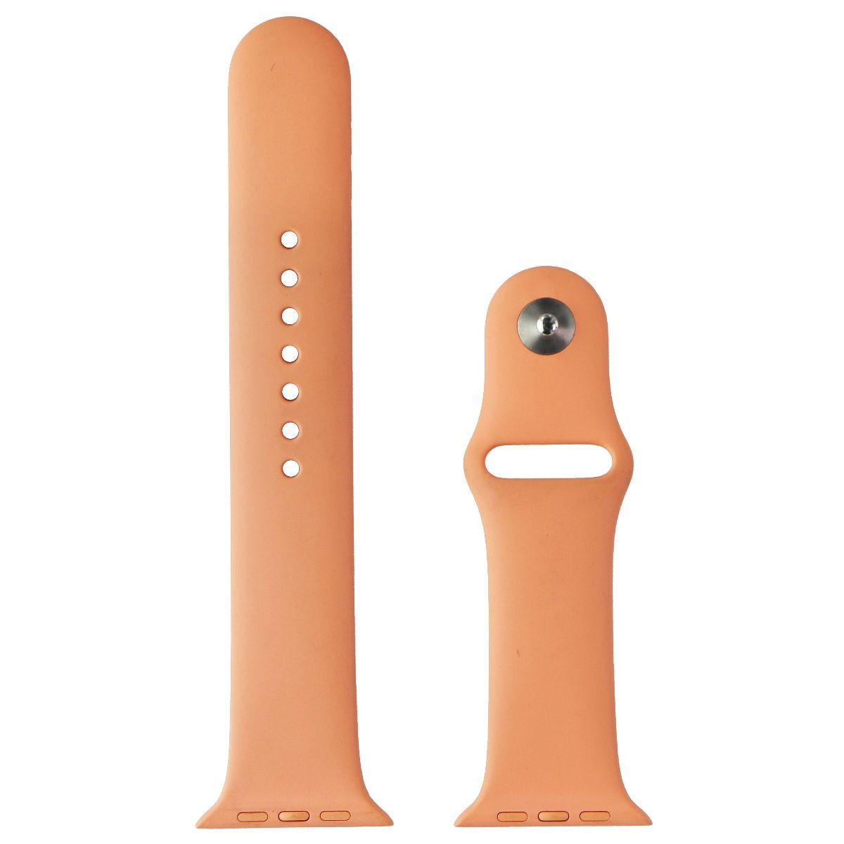 Apple (44mm) Sport Band for Apple Watch 42/44/45mm - Cantaloupe/Full Set Smart Watch Accessories - Watch Bands Apple - Simple Cell Bulk Wholesale Pricing - USA Seller