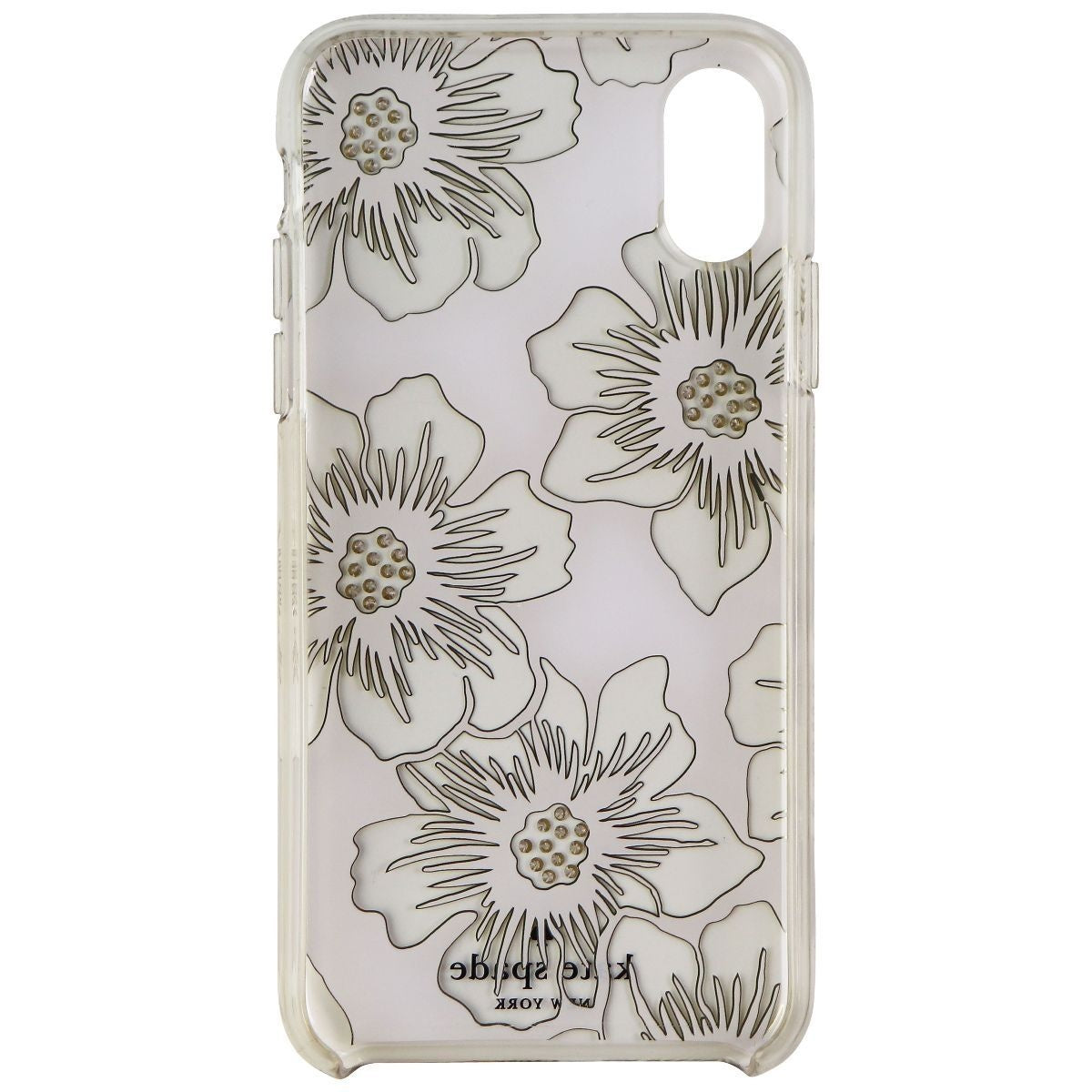 Kate Spade Slim Hardshell Case for Apple iPhone Xs/X - Reverse Hollyhock Floral Cell Phone - Cases, Covers & Skins Kate Spade - Simple Cell Bulk Wholesale Pricing - USA Seller