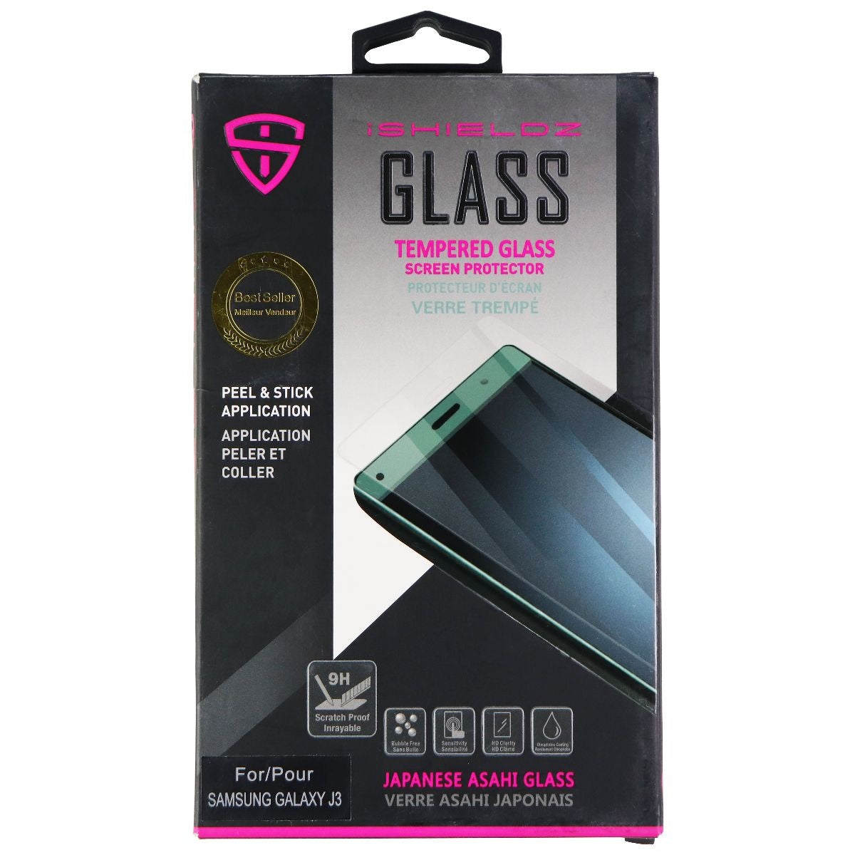 iShieldz Asahi Tempered Glass Screen Protector for Samsung Galaxy J3 - Clear Cell Phone - Screen Protectors iShieldz - Simple Cell Bulk Wholesale Pricing - USA Seller