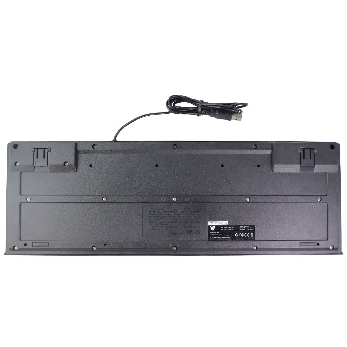 V7 Wired USB Full Size Keyboard for Windows PC & More - Black (KC0A1) Gaming/Console - Keyboards & Keypads V7 - Simple Cell Bulk Wholesale Pricing - USA Seller