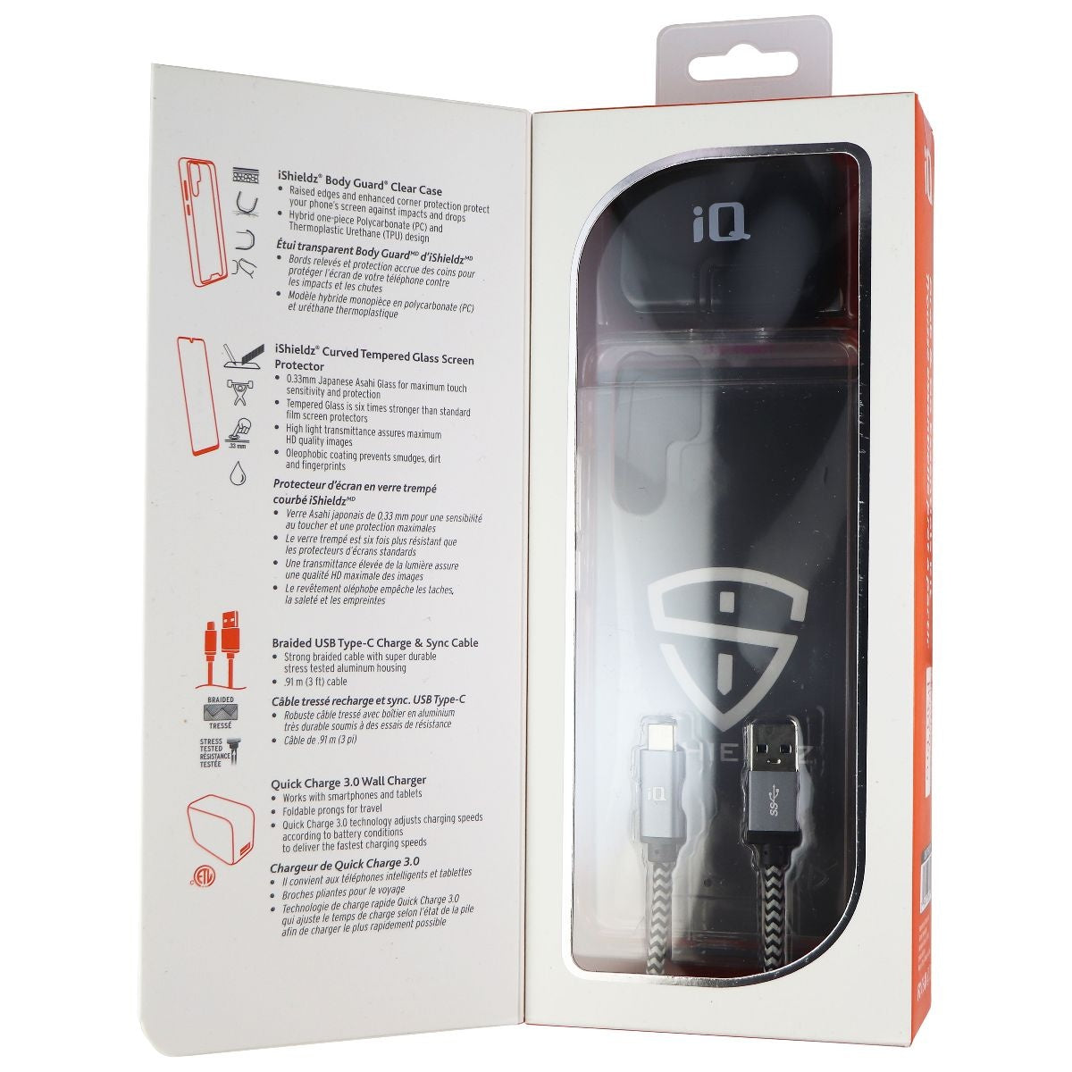 iQ Grab & Go Essentials Kit Charger & Case for Huawei P30 Pro Smartphones Cell Phone - Cases, Covers & Skins iQ - Simple Cell Bulk Wholesale Pricing - USA Seller