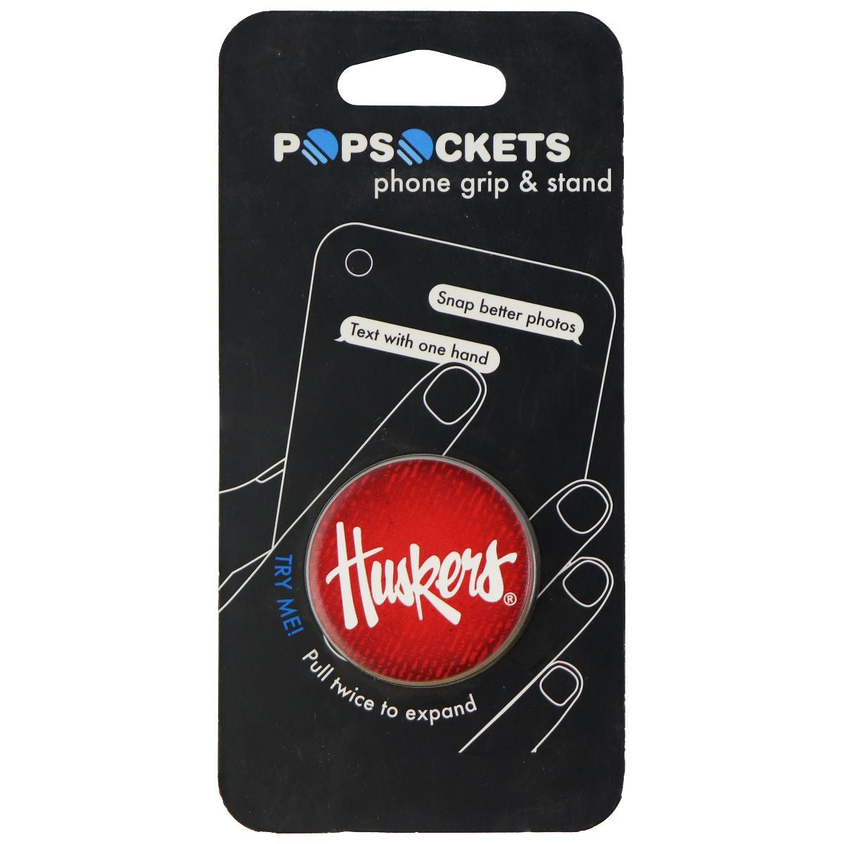 PopSockets: Collapsible Grip & Stand for Phones and Tablets - Nebraska Huskers Cell Phone - Mounts & Holders PopSockets - Simple Cell Bulk Wholesale Pricing - USA Seller