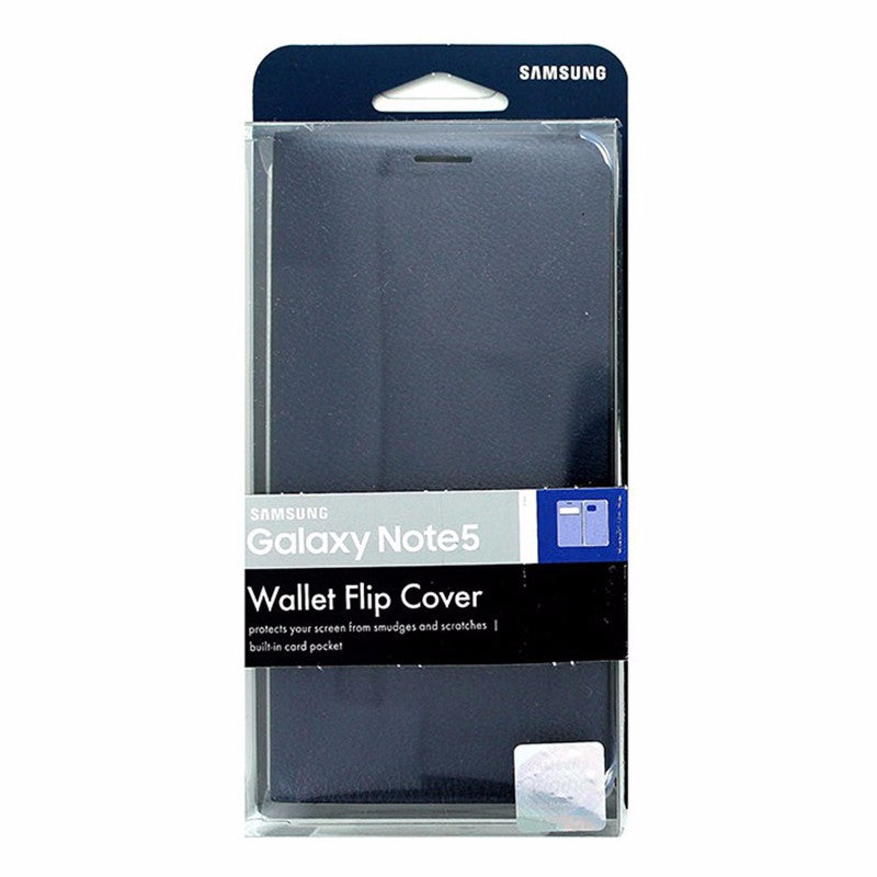 Samsung Wallet Flip Cover Case for Samsung Galaxy Note5 Black Sapphire Cell Phone - Cases, Covers & Skins Samsung - Simple Cell Bulk Wholesale Pricing - USA Seller