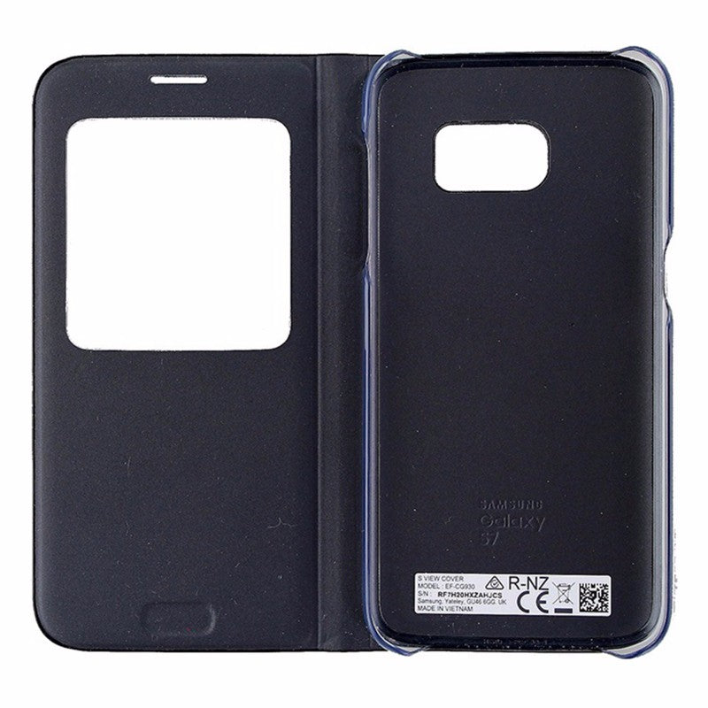 Samsung S-View Flip Cover Case for Samsung Galaxy S7 - Black Cell Phone - Cases, Covers & Skins Samsung - Simple Cell Bulk Wholesale Pricing - USA Seller