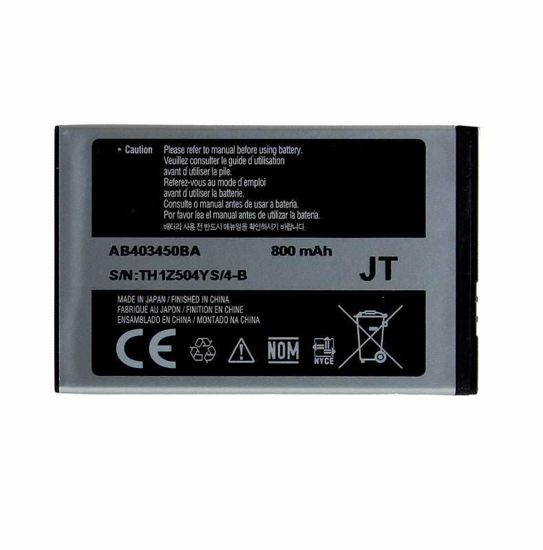 Replacement 800 mAh Battery (AB403450BA) for Samsung SGH-T401G / SGH-T459 Cell Phone - Batteries Samsung - Simple Cell Bulk Wholesale Pricing - USA Seller