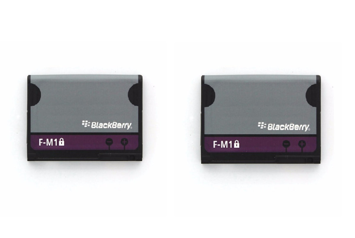 KIT 2x Blackberry F-M1 1150 mAh Replacement Battery for Pearl 9100 9105 9670 Cell Phone - Batteries Blackberry - Simple Cell Bulk Wholesale Pricing - USA Seller