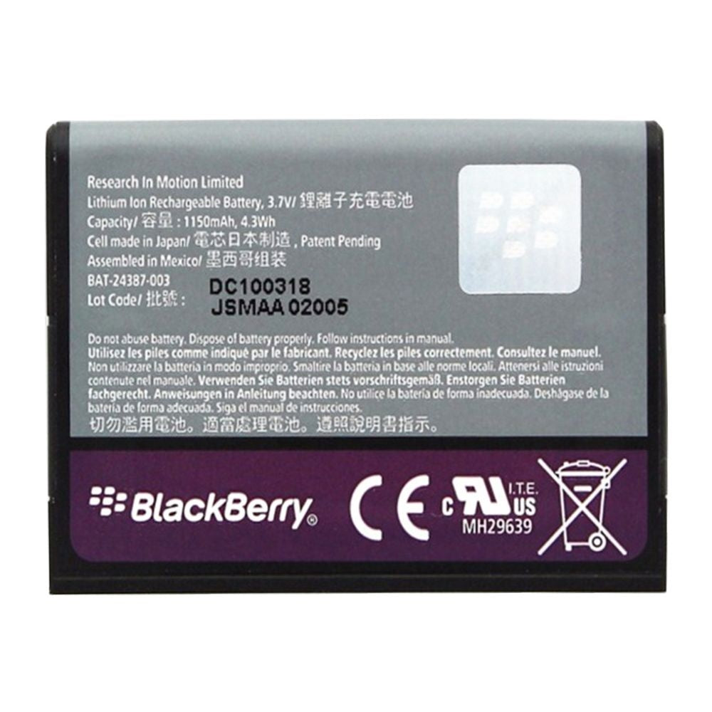 OEM Blackberry F-M1 1150 mAh Replacement Battery for Pearl 9100 9105 9670 Cell Phone - Batteries Blackberry - Simple Cell Bulk Wholesale Pricing - USA Seller