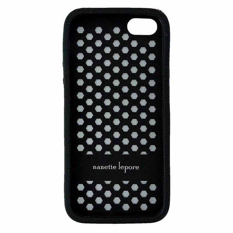 Nanette Lepore Dual Layer Case for iPhone 5/5S/SE - Black and Gray - Lace Design Cell Phone - Cases, Covers & Skins Nanette Lepore - Simple Cell Bulk Wholesale Pricing - USA Seller