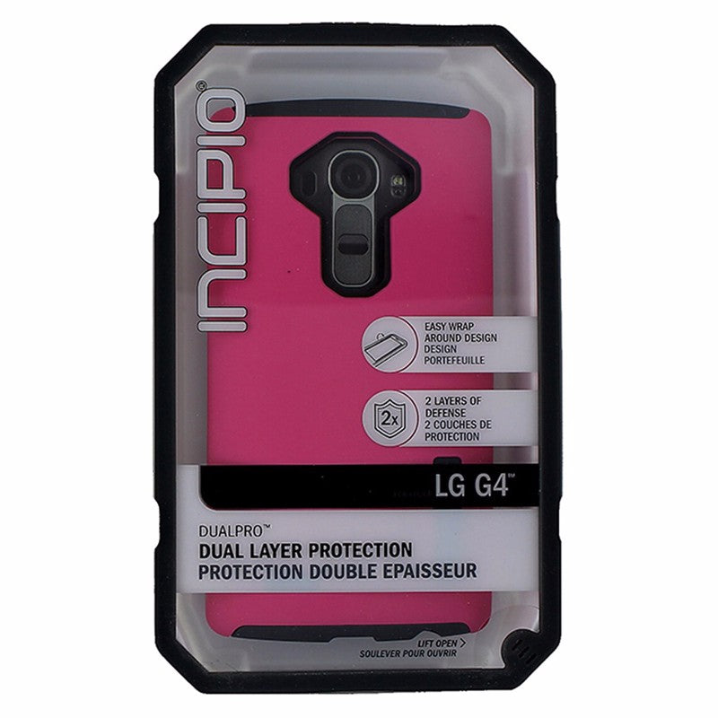 Incipio DualPro Series Case for LG G4 Smartphones - Matte Pink/Charcoal Gray Cell Phone - Cases, Covers & Skins Incipio - Simple Cell Bulk Wholesale Pricing - USA Seller