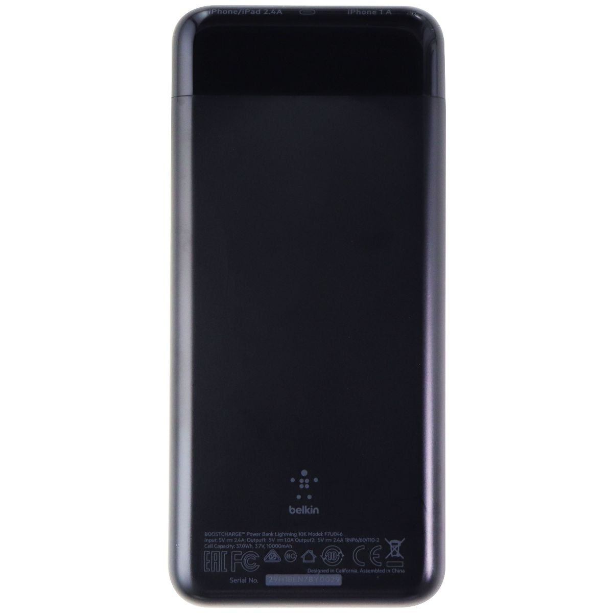 Belkin Boost Charge 10,000mAh 3.4A Dual USB Power Bank for Apple - Black Cell Phone - Chargers & Cradles Belkin - Simple Cell Bulk Wholesale Pricing - USA Seller