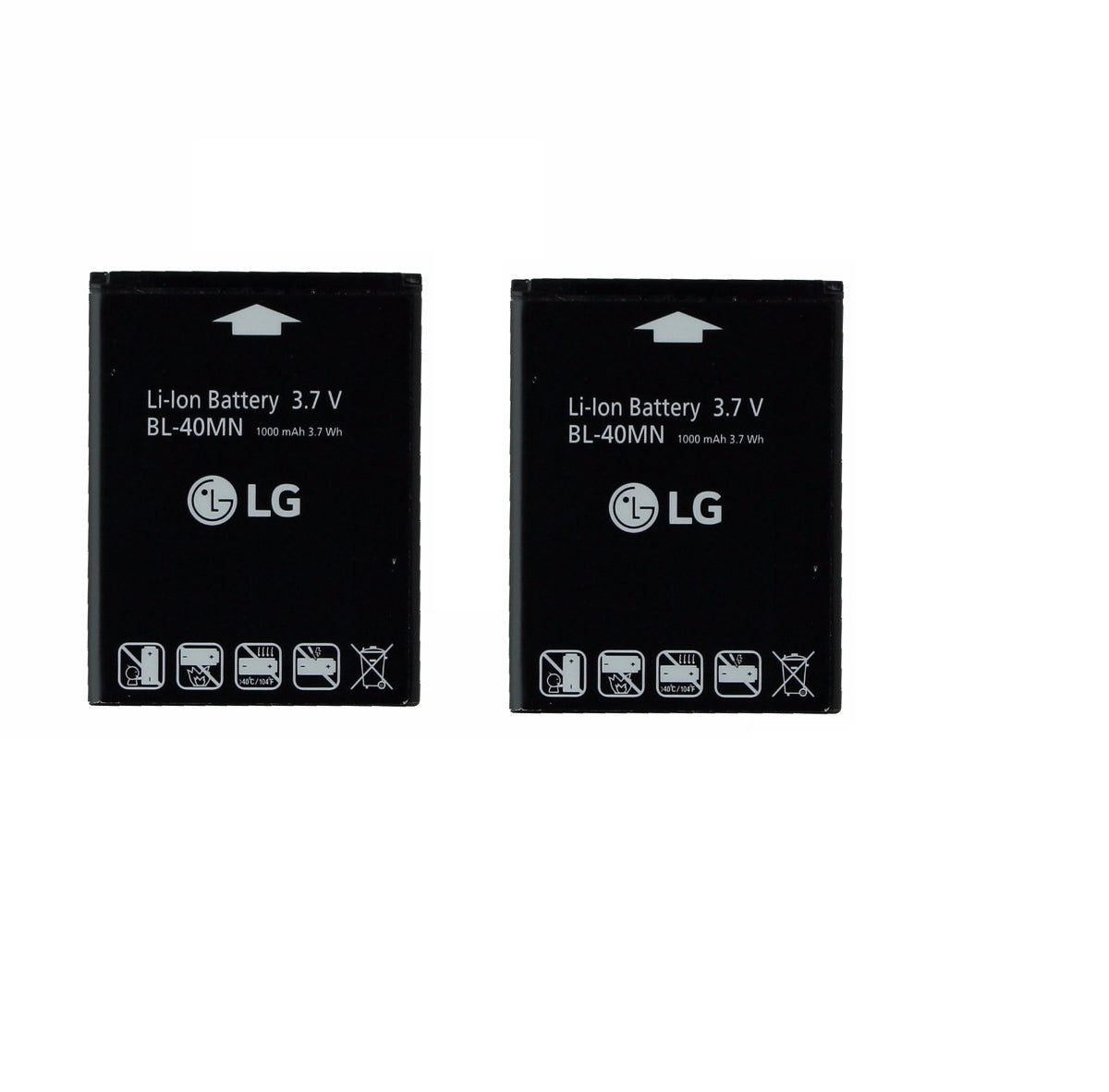 KIT 2x LG BL-40MN 1000 mAh Replacement Battery for Xpression C395/Freedom UN272 Cell Phone - Batteries LG - Simple Cell Bulk Wholesale Pricing - USA Seller