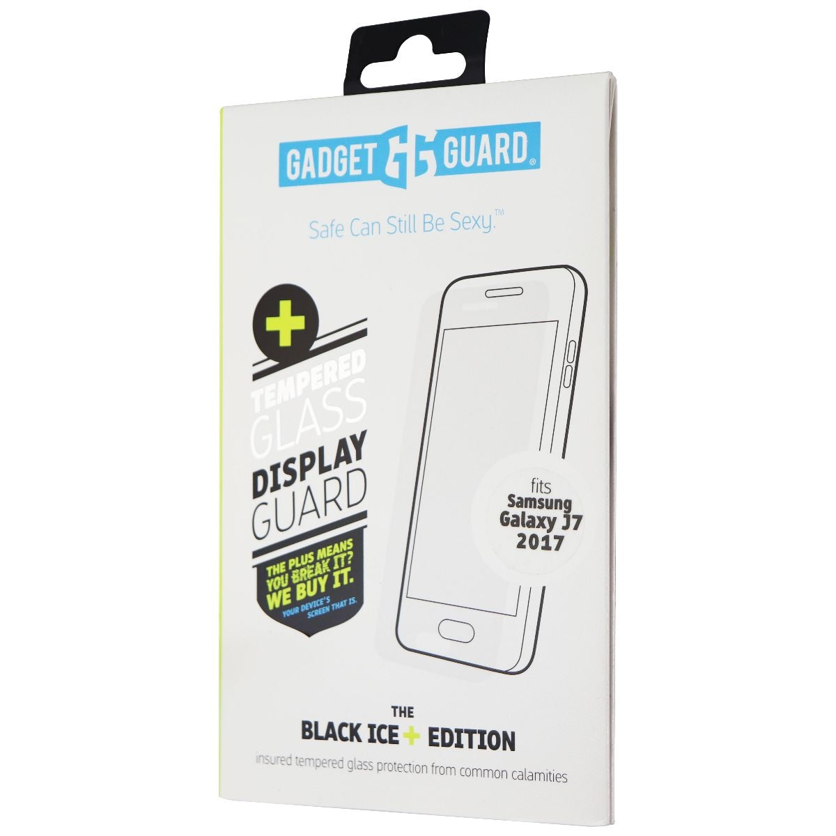 Gadget Guard (Black Ice+) Tempered Glass for Samsung Galaxy J7 (2017) Cell Phone - Screen Protectors Gadget Guard - Simple Cell Bulk Wholesale Pricing - USA Seller