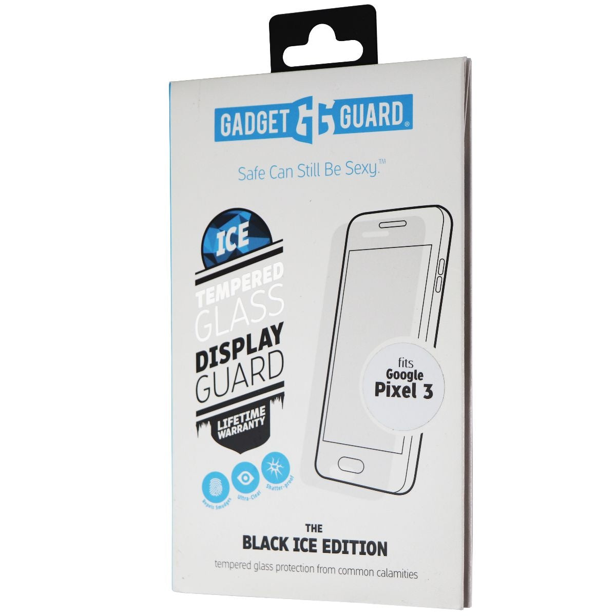 Gadget Guard Black Ice Tempered Glass Screen Guard for Google Pixel 3 - Clear Cell Phone - Screen Protectors Gadget Guard - Simple Cell Bulk Wholesale Pricing - USA Seller