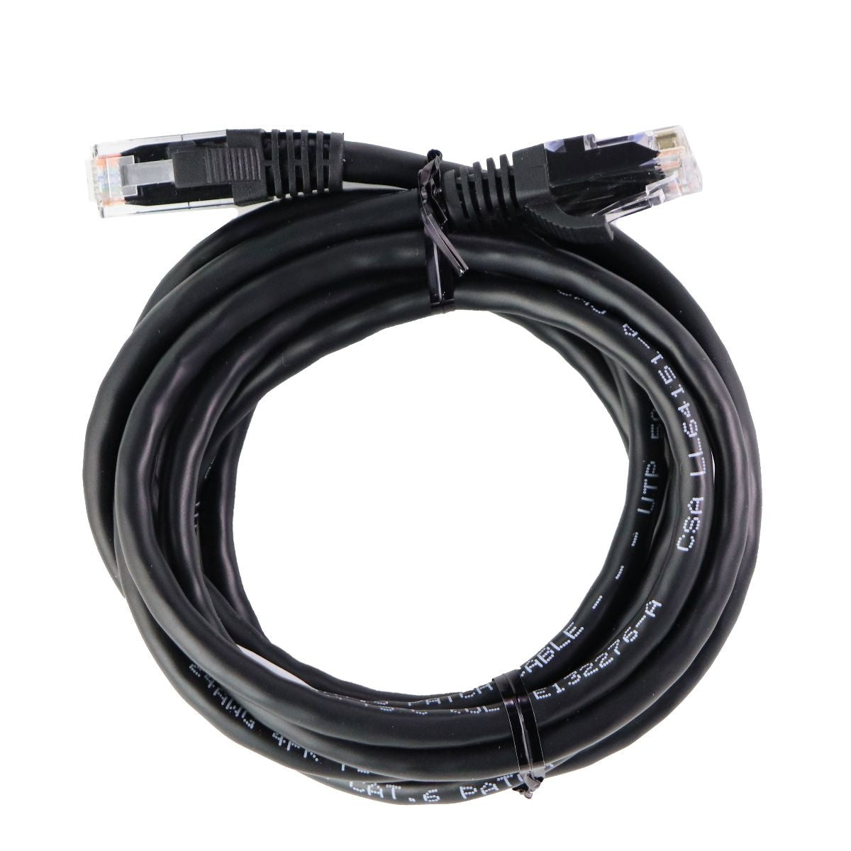 7-Foot (CAT6) Ethernet Patch Cable - Black Ethernet Cables (RJ-45, 8P8C) Unbranded - Simple Cell Bulk Wholesale Pricing - USA Seller