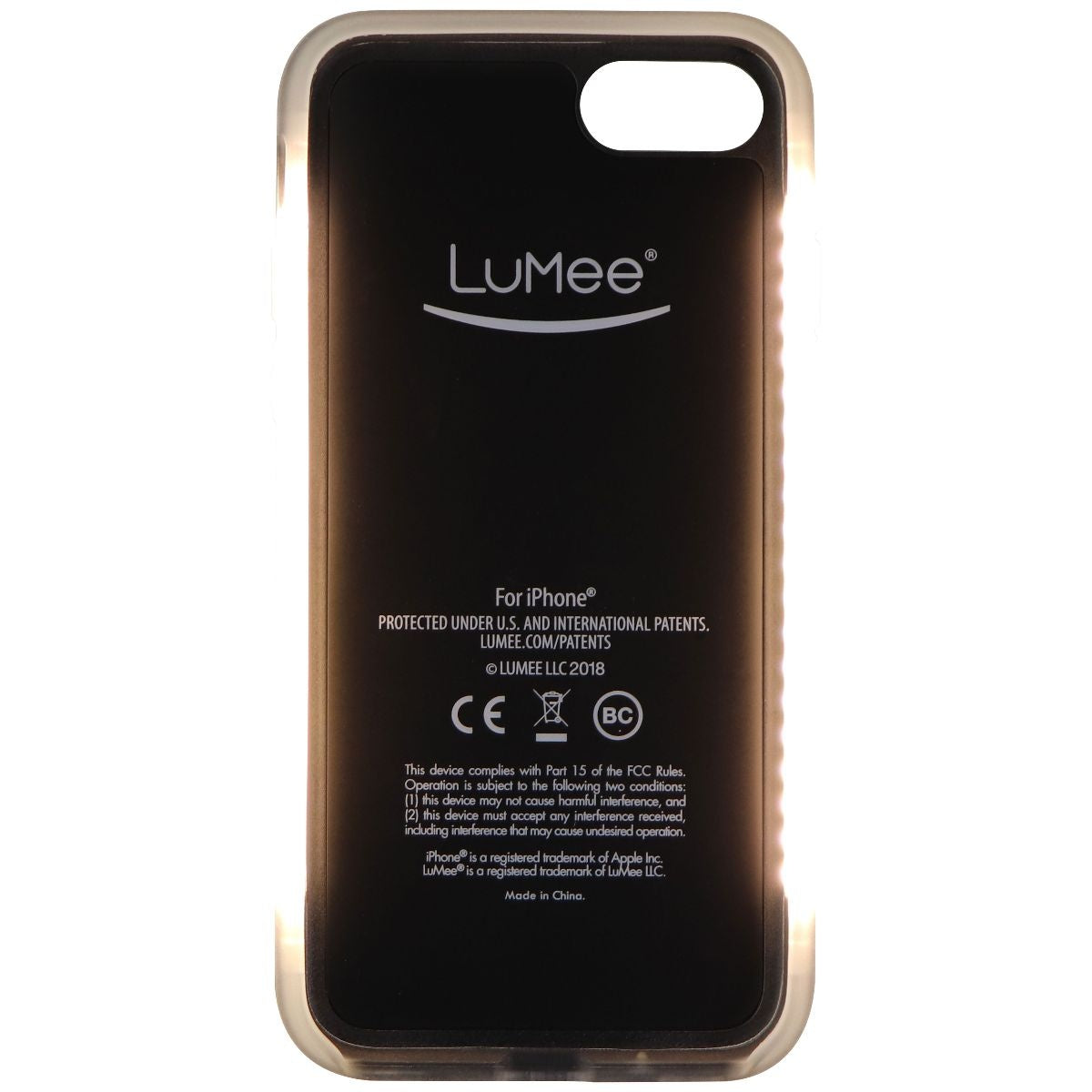 LuMee Duo Instafame Case for Apple iPhone SE (2nd Gen) / iPhone 8 - Pearl White Cell Phone - Cases, Covers & Skins LuMee - Simple Cell Bulk Wholesale Pricing - USA Seller