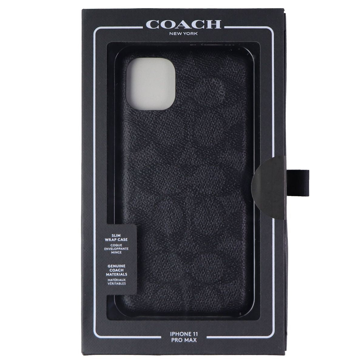Coach New York Slim Wrap Signature C Case for Apple iPhone 11 Pro Max - Black Cell Phone - Cases, Covers & Skins Coach - Simple Cell Bulk Wholesale Pricing - USA Seller