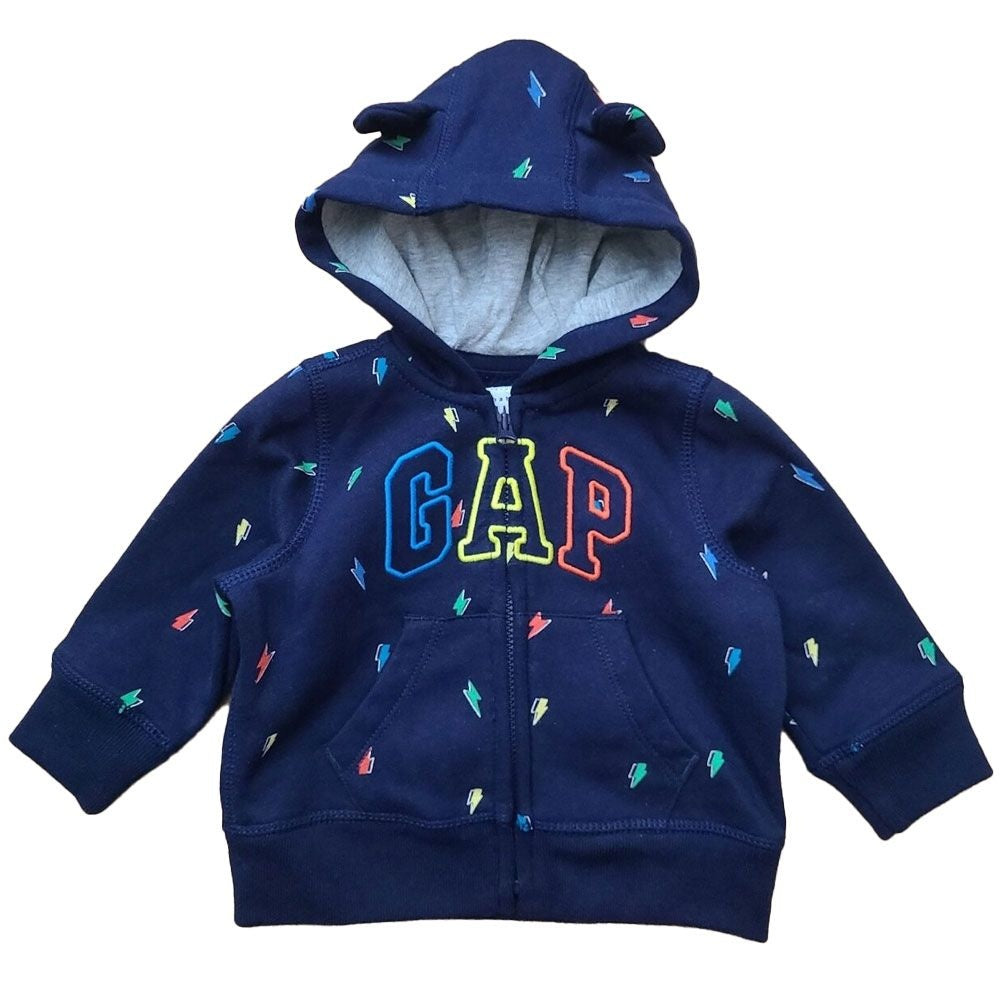 Baby GAP - Zip Sweatshirt & Pants Set - Boys 6-12 Mo - Blue/Lightning Bolts Other Sporting Goods GAP - Simple Cell Bulk Wholesale Pricing - USA Seller