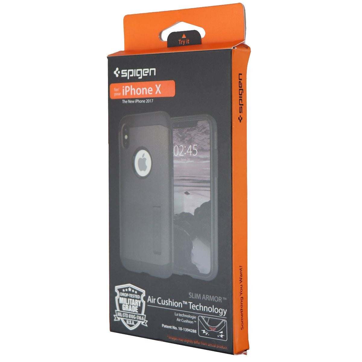 Spigen Slim Armor Series Dual Layer Case for Apple iPhone Xs/X - Gunmetal Cell Phone - Cases, Covers & Skins Spigen - Simple Cell Bulk Wholesale Pricing - USA Seller