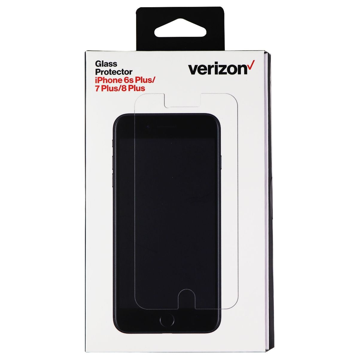 Verizon Tempered Glass Screen Protector for Apple iPhone 8 Plus/7 Plus - Clear Cell Phone - Screen Protectors Verizon - Simple Cell Bulk Wholesale Pricing - USA Seller