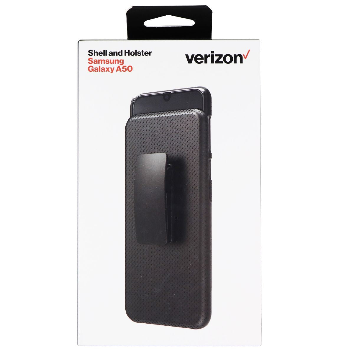 Verizon Shell and Holster Combo Case for Samsung Galaxy A50 - Black Cell Phone - Cases, Covers & Skins Verizon - Simple Cell Bulk Wholesale Pricing - USA Seller