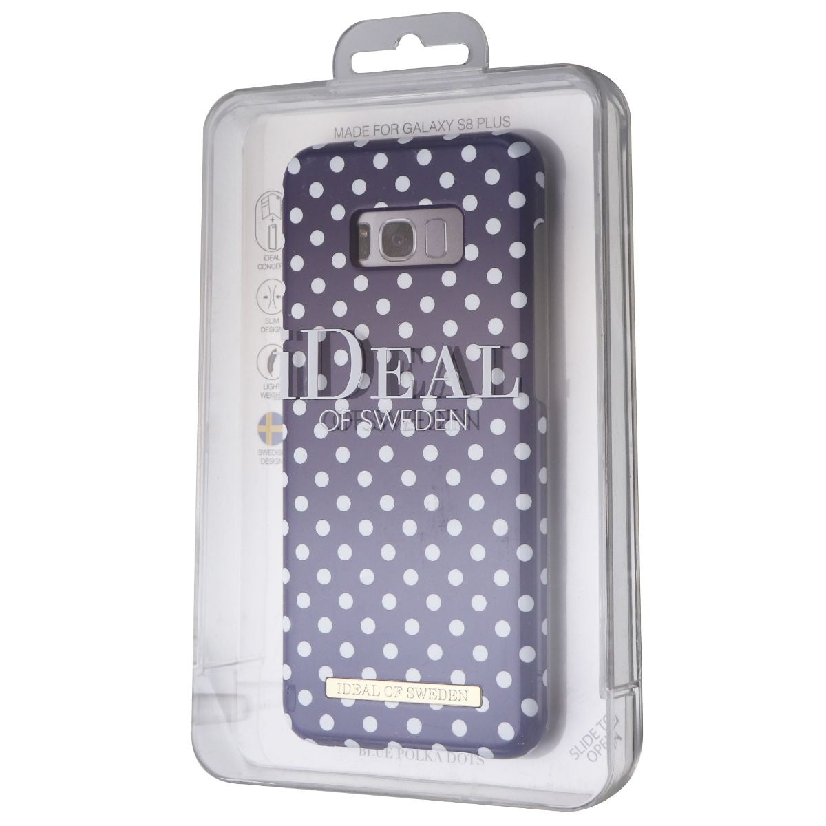 iDeal of Sweden Case for Samsung Galaxy S8+ (Plus) - Blue Polka Dots Cell Phone - Cases, Covers & Skins iDeal of Sweden - Simple Cell Bulk Wholesale Pricing - USA Seller