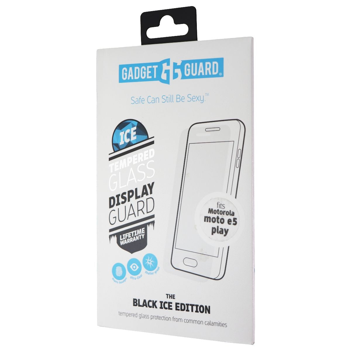 Gadget Guard Black Ice Tempered Glass for Motorola Moto E5 Play/E5 Cruise Cell Phone - Screen Protectors Gadget Guard - Simple Cell Bulk Wholesale Pricing - USA Seller